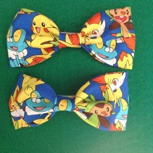 2 pack pokemon bow/bowtie